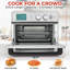Zulay Kitchen Large Countertop Air Fryer - Stainless Steel Vegetable Toaster