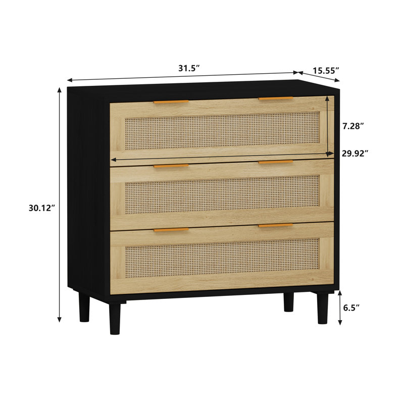 Beniamin 3 Drawer Storage Drawer