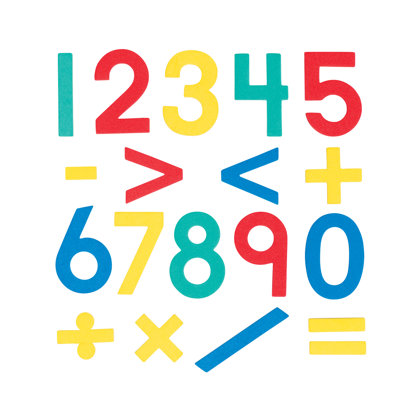 Numéros de magnet fun en mousse 80
