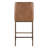 Faux Leather Counter Stool with Diamond Tufted Back and Metal Frame-121889237