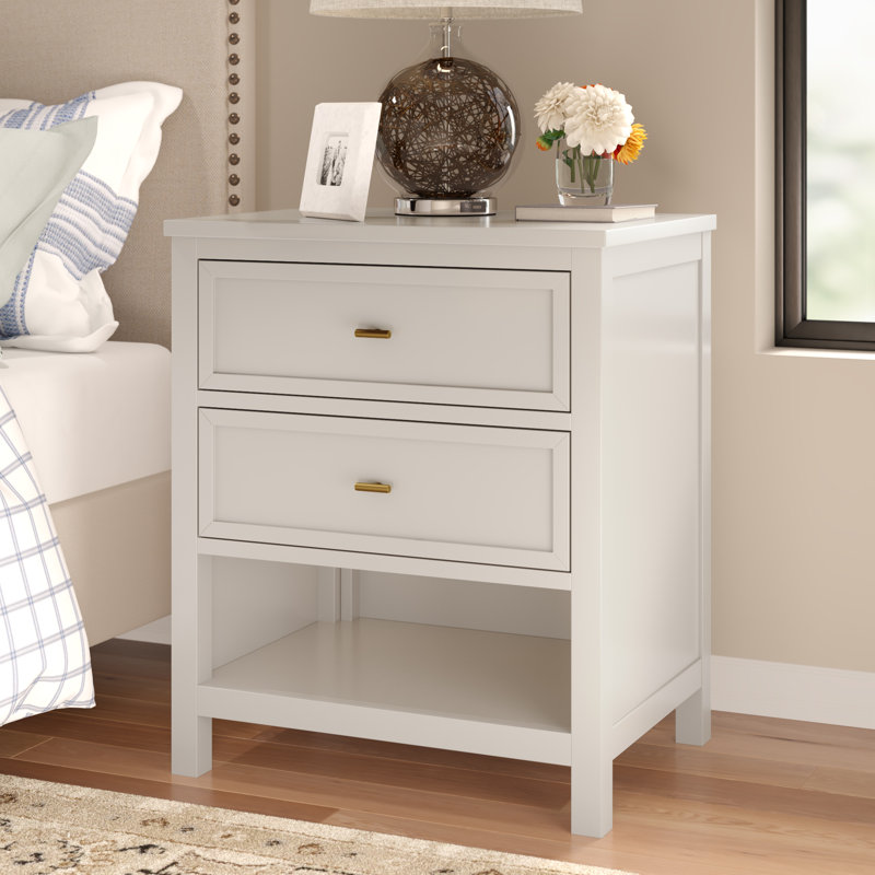 Kowalsky 23.62'' W Nightstand, Bleached White