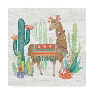 Tomy 'Lovely Llamas III' Canvas Art