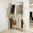Adisynn 47.2'' Metal Wall Mounted Clothes Rack