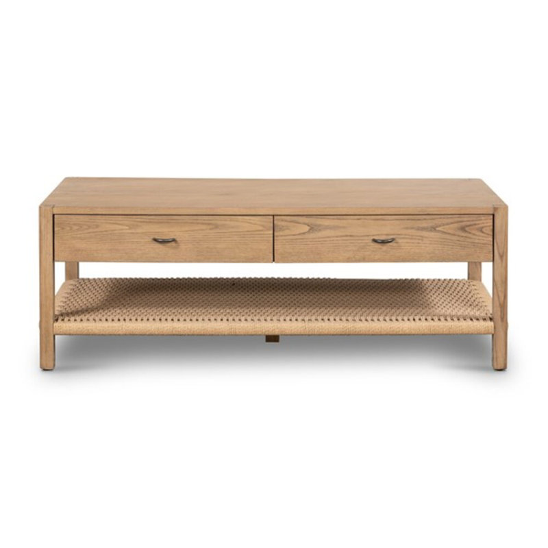 Zuma Solid Wood Coffee Table, Dune Ash Veneer