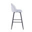 Ensemble de 2 tabourets de bar Everly Quinn Eisele, revêtement en velours, pieds en acier-1442849770