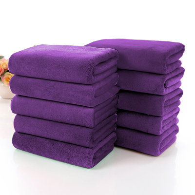 Towels Soft Highly Absorbent Hotel Spa Bathroom Towel Collection for Bathroom Kitchen | 11.8x27.5 Inch | Set of 10