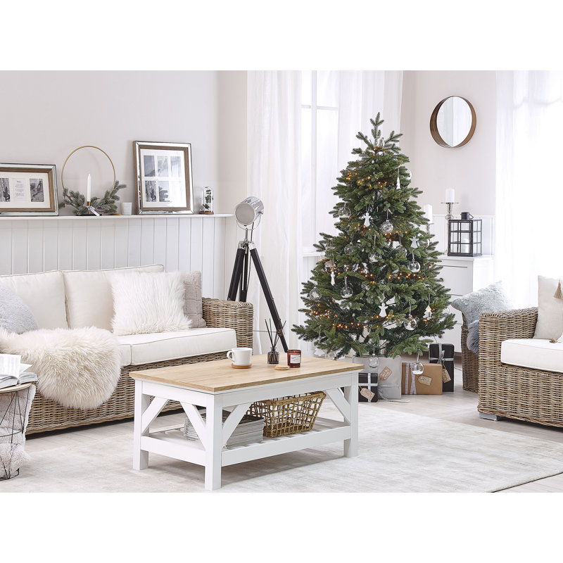 Huxley Artificial Pine Christmas Tree, 5.91ft H x 3.77ft W x 3.77ft D