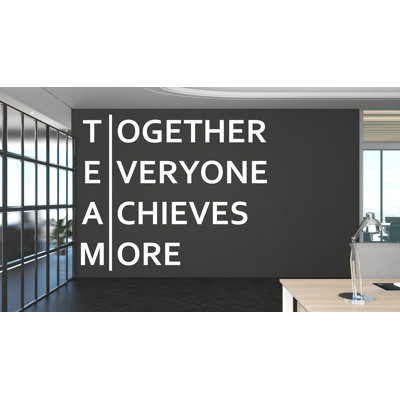 Team Wall Decal – Motivational Office Wall Art, Teamwork Quote for Workplace Decor 583DLU
