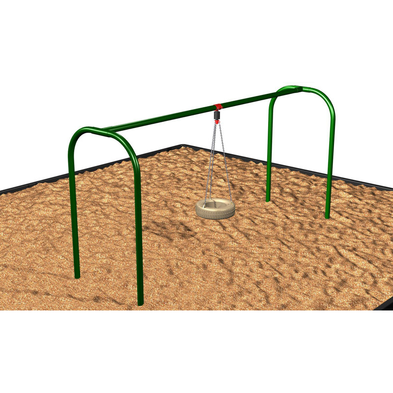 Floor Mounted Metal Rider with Swing