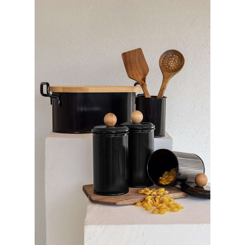 Ensemble de boîtes de rangement (3 pièces), Noir
