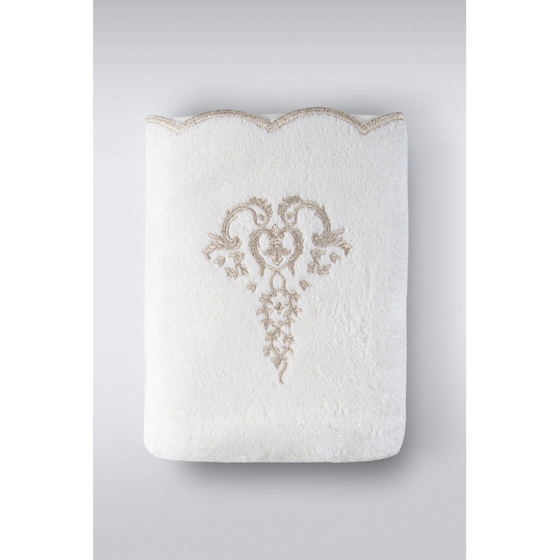 Serviette de bain 100% coton Peasely, Écru