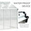 Serre en polycarbonate de 10 pi L x 6 pi avec évent de toit pour la ventilation et gouttière, Hobby Greenhouse for Winter-98260963
