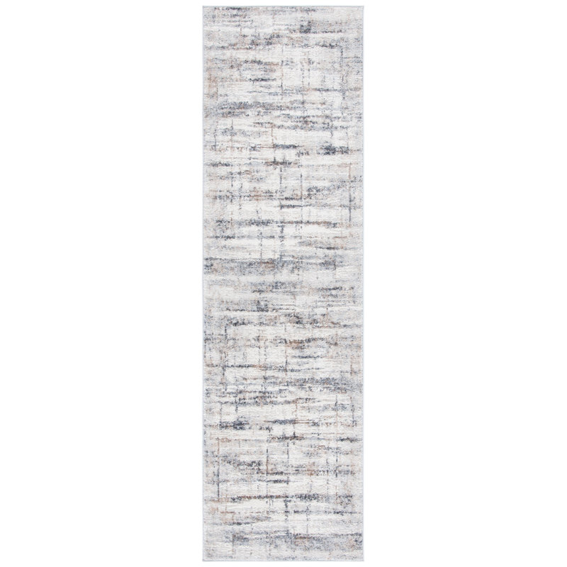 Kraemer Cotton Abstract Rug, Runner 2'3" x 8'