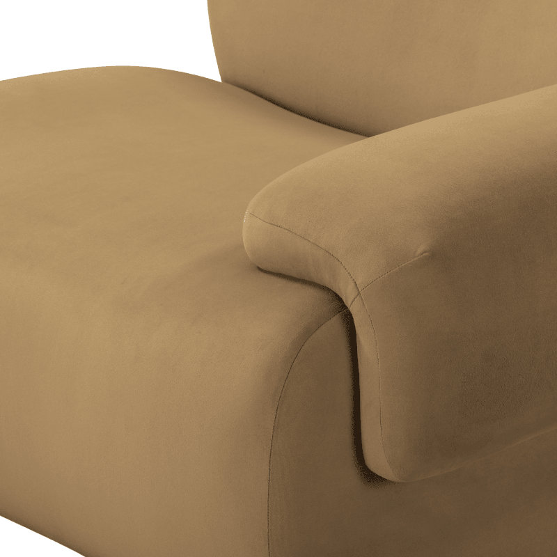 Fauteuil d'angle Zenith Raf, Mélange de polyester crème