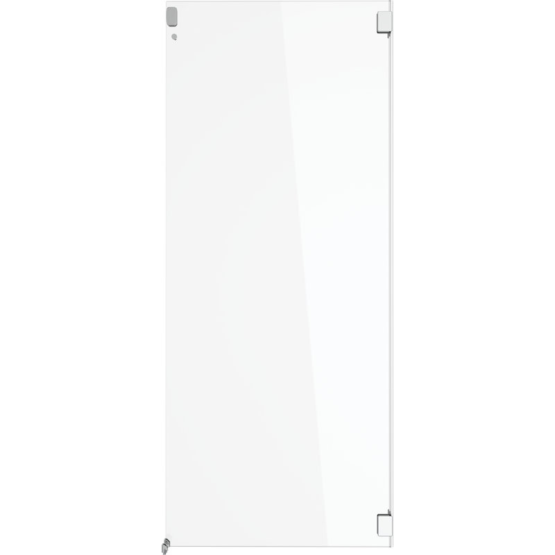 Porte de douche sans cadre avec porte de contournement l 31 po x H 74 po Exploria, Chrome