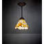 Petit luminaire suspendu Amyrical 8 po Tiffany Candice-978035537