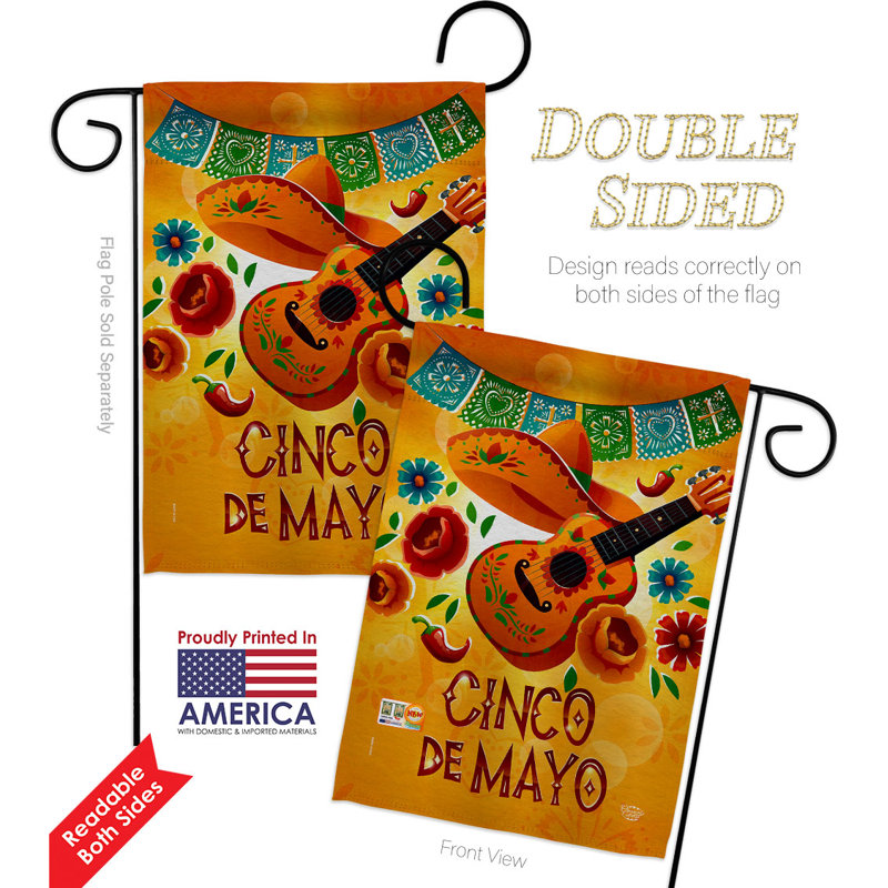 Drapeau de jardin Dance De Mayo, H 18,5 po x l 13 po