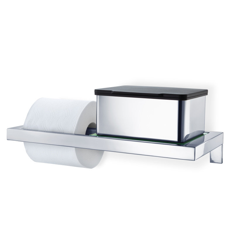 Menoto Wall Mounted Toilet Paper Holder, Poliert