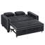 Canapé-lit convertible 3 en 1 de 165 cm (64,8 po) de taille Queen, avec coussins, poches latérales et porte-gobelet.-1091565697