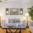 Rustic Gray Window Pane Mirror with Z-Style Shutters and Set of 2 Mason Jar Sconces