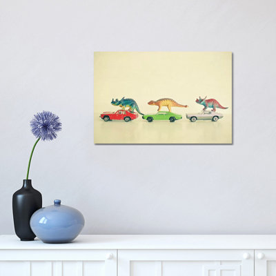 «Dinosaurs Ride Cars» par Cassia Beck - impression