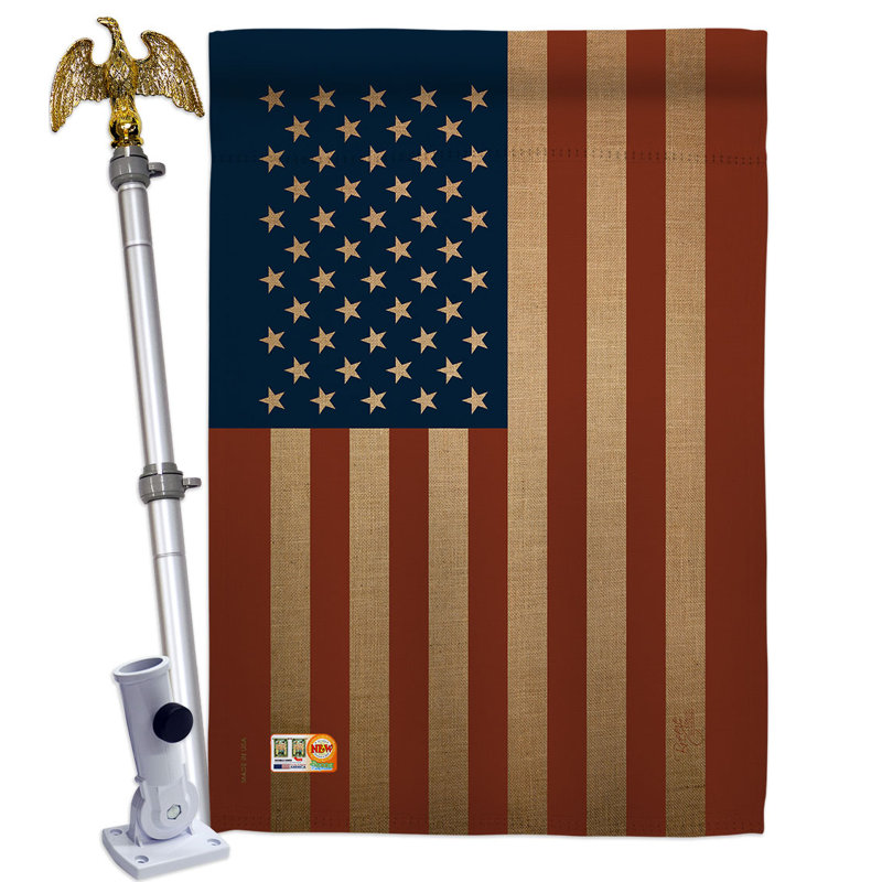 Ensemble de drapeaux en polyester 2 côtés 40 x 28 po