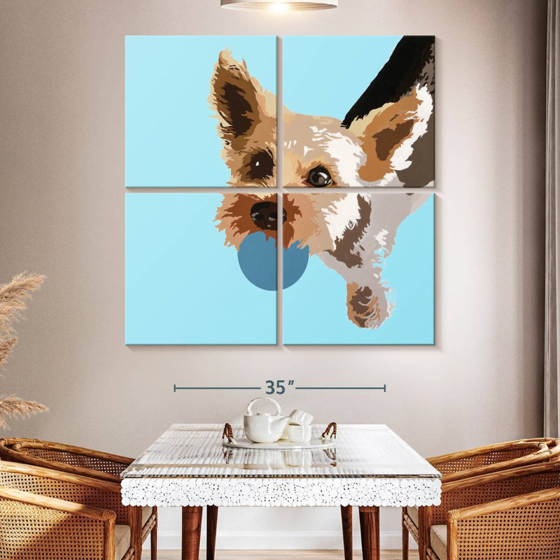 Brampt Rex On Light Blue, 50'' H x 50'' W