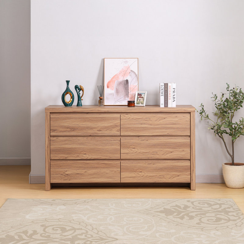 Marchella 64" W 6 Drawers Double Dresser