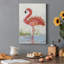 Flamant II - peinture sur toile tendue-1694165109