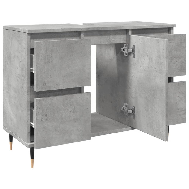 Leonville Bathroom Cabinet, Concrete Grey