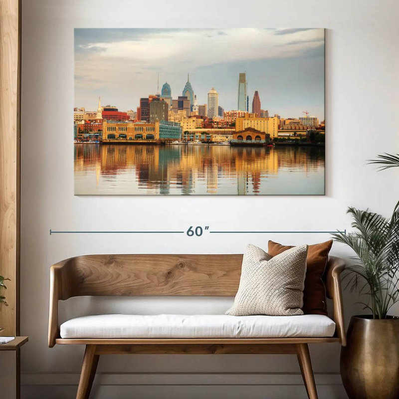 Sirci Philadelphia City Reflection, H 34 po x l 51 po