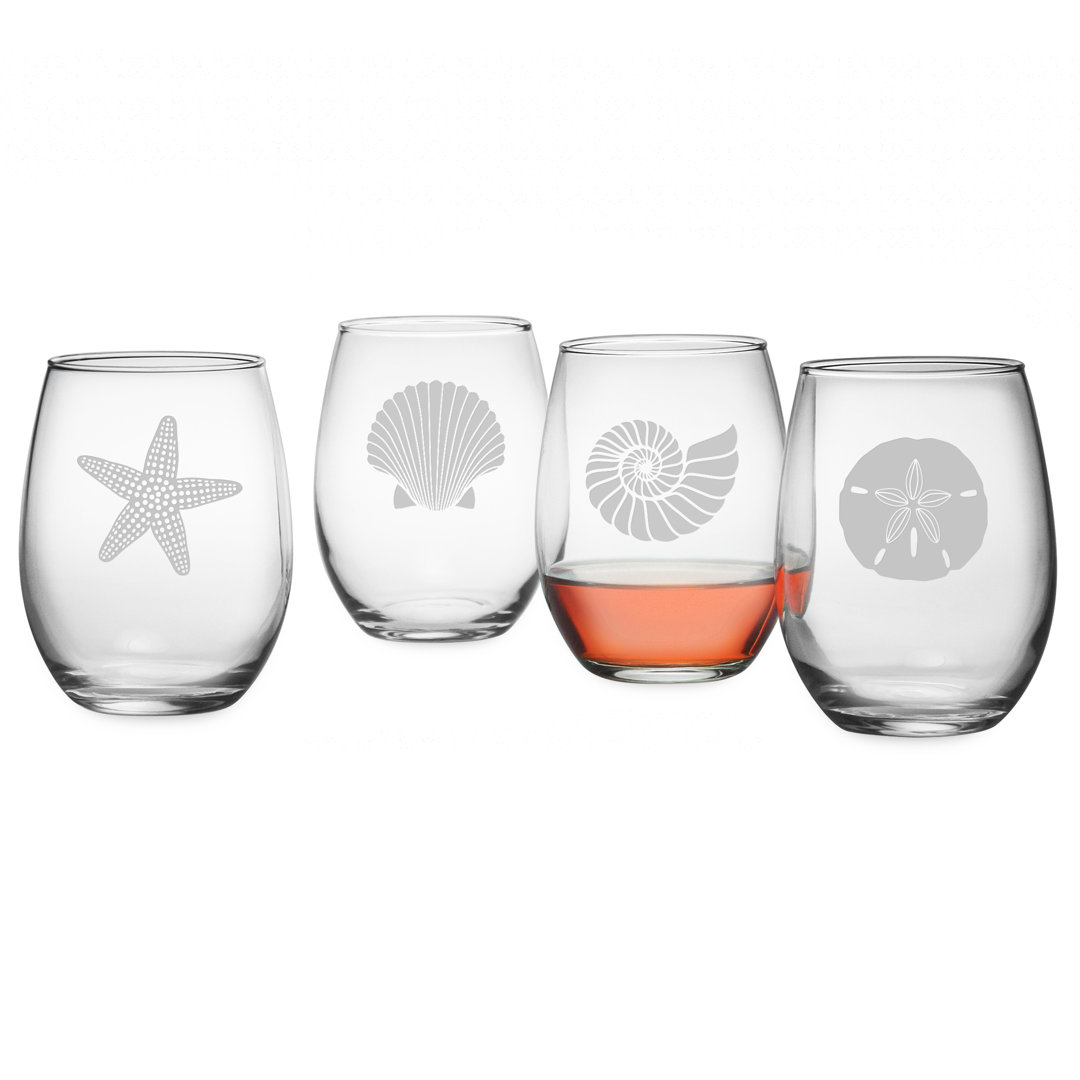 Vale 21oz. Wine Glass Set (Set of 4) Highland Dunes 