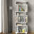 Modern White Bookshelf, 23.6 x 65.0 x 7.7 inches | 100% Melamine Coated Particle Board, Thickness: 0.7 inches | Numerous Shelves, Wall-Mountable, Additional Storage | Elegant Design for Home & Office Organization-844672922