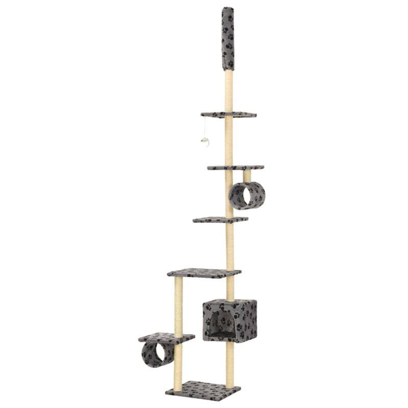Geiger 260 cm H Cat Tree / Condo, Grey/Brown/Blue