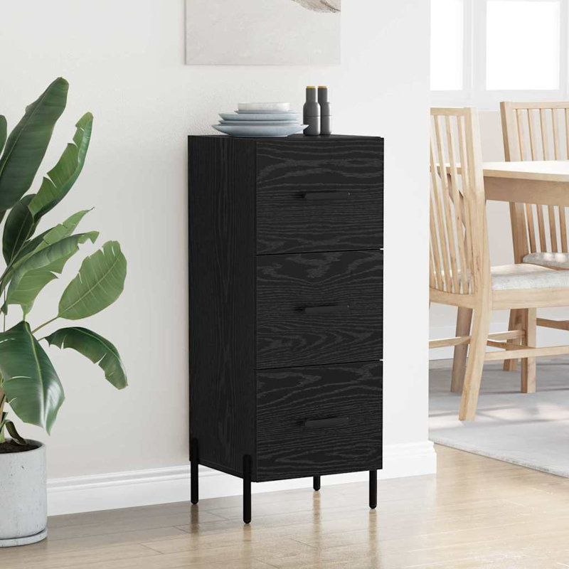 34.5cm Sideboard, Black Oak