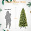 Arbre de Noël 7 pi avec 1375 pointes et 400 lumières DEL blanc chaud-1339257311-1339257305
