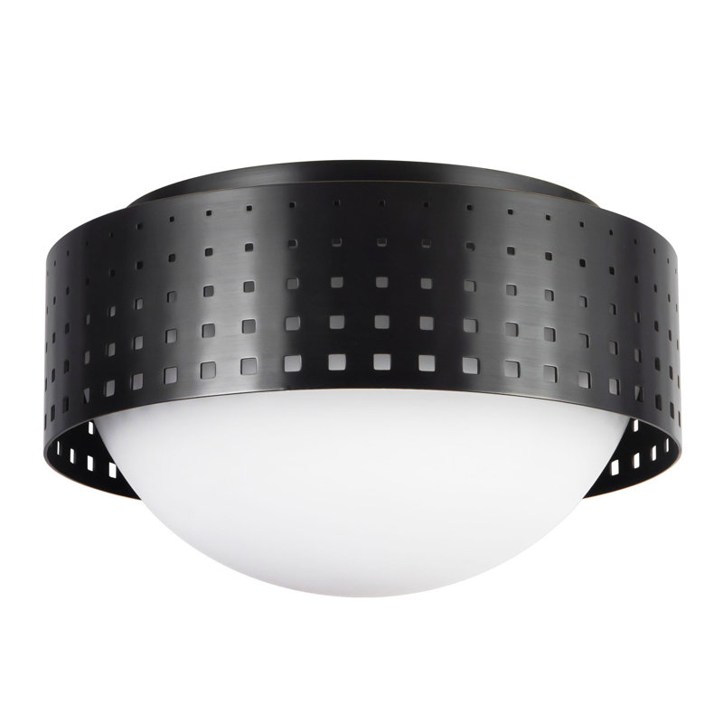 Astoria 10-in Black Flush Mount, Oil Rubbed Bronze