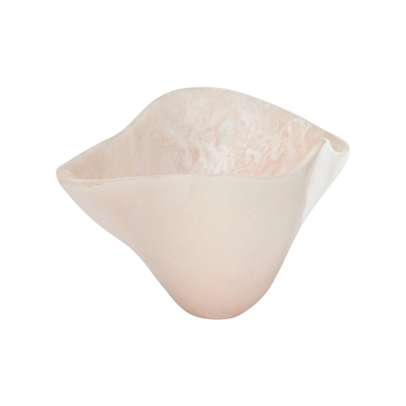 Bucolic Oval Bowl - Black Medium, Pink, 8.75" H x 21" W x 8.75" D