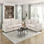 Causeuse modulaire contemporaine avec coussins en chenille, coussins en mousse, contreplaqué, cadre, meubles de salon, 1 pièce