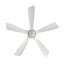 Hot sales Ventilateurs de plafond d'intérieur de 52 pouces avec lumières et télécommande, DEL à intensité variable, 5 pales en bois massif, moteur à courant continu réversible. Ventilateur de plafond avec éclairage pour chambre à coucher, salon, salle d'étude