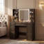 Meuble-lavabo 43,3 po avec miroir à DEL, station de charge et 7 tiroirs-129748653