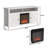 Voimir 58.23'' W Electric Fireplace with 5000 BTU-196851967