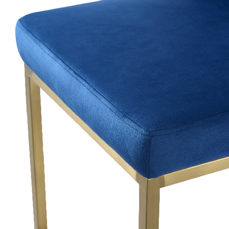 Drucker 30.3'' Stainless Steel Stool, Navy