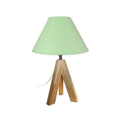 Rucki Wood Tripod Lamp