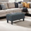 Repose-pieds rectangulaire avec plateau réversible de 34,5 po Pursel