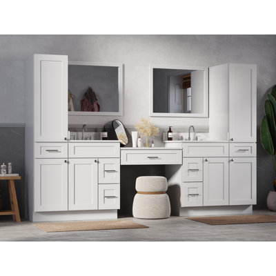 Meuble-lavabo double 108 po Disar