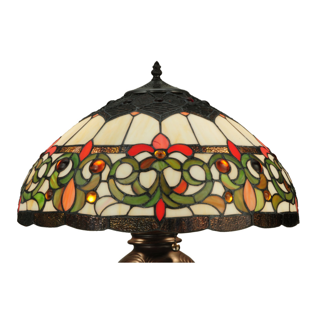 Meyda Tiffany & Stained Glass Metal Table Lamp Meyda Lighting