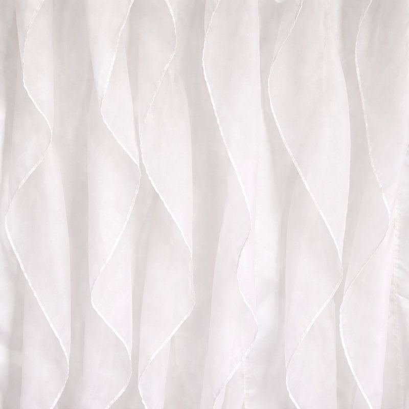 Rideau de douche simple Danieliz, Blanc