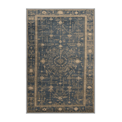 Machine Washable Space Gray Area Rug