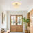 3-light Modern Drum Linen Semi Flush Mount Ceiling Light-1518502456